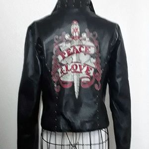 Wilson Leather/Red Lining Tattoo Jacket Small